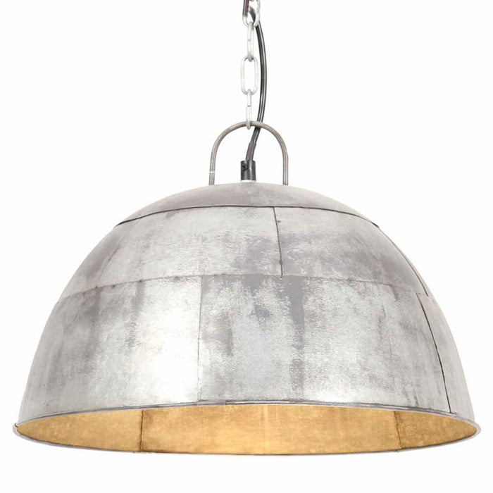 Lustră industrială vintage, 25 W, argintiu, rotund, 41 cm, E27 - WALTI WALTI
