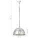 Lustră industrială vintage, 25 W, argintiu, rotund, 41 cm, E27 - WALTI WALTI
