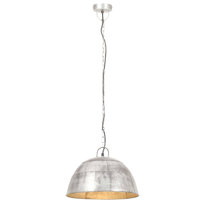Lustră industrială vintage, 25 W, argintiu, rotund, 41 cm, E27 - WALTI WALTI