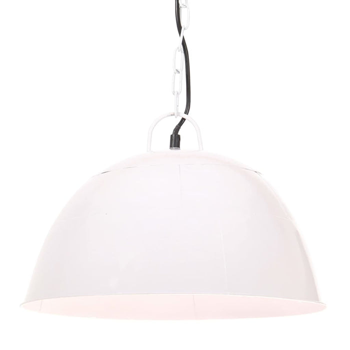 Lustră industrială vintage, 25 W, alb, rotund, 41 cm E27 - WALTI WALTI