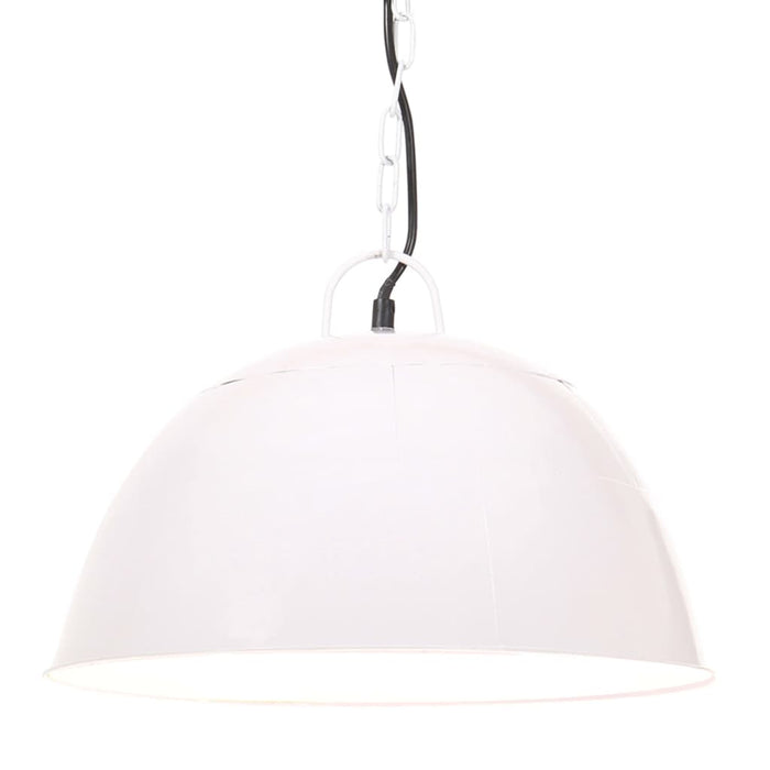 Lustră industrială vintage, 25 W, alb, rotund, 41 cm E27 - WALTI WALTI