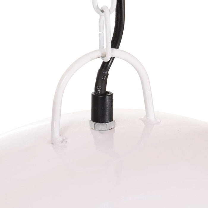 Lustră industrială vintage, 25 W, alb, rotund, 41 cm E27 - WALTI WALTI