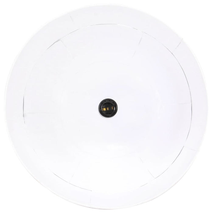Lustră industrială vintage, 25 W, alb, rotund, 41 cm E27 - WALTI WALTI
