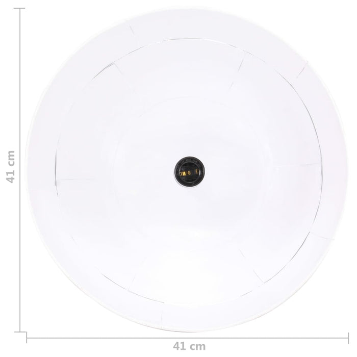 Lustră industrială vintage, 25 W, alb, rotund, 41 cm E27 - WALTI WALTI