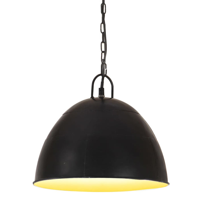 Lustră industrială vintage, negru, 31cm, rotund, 25W, E27 - WALTI WALTI
