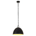 Lustră industrială vintage, negru, 31cm, rotund, 25W, E27 - WALTI WALTI