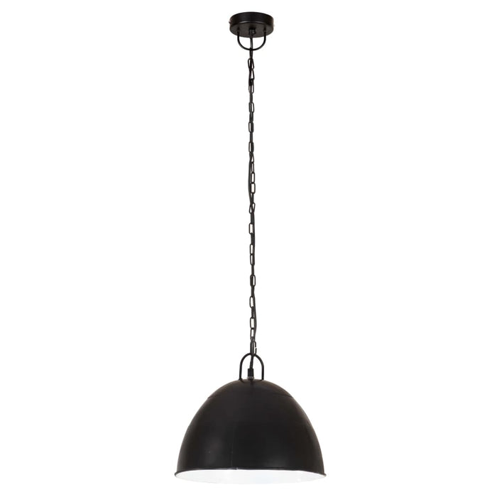 Lustră industrială vintage, negru, 31cm, rotund, 25W, E27 - WALTI WALTI