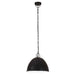 Lustră industrială vintage, negru, 31cm, rotund, 25W, E27 - WALTI WALTI