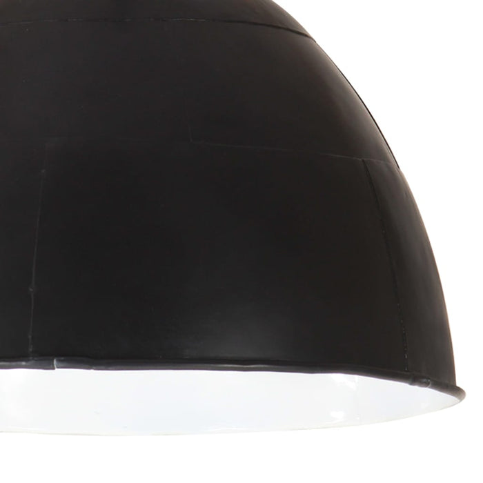 Lustră industrială vintage, negru, 31cm, rotund, 25W, E27 - WALTI WALTI