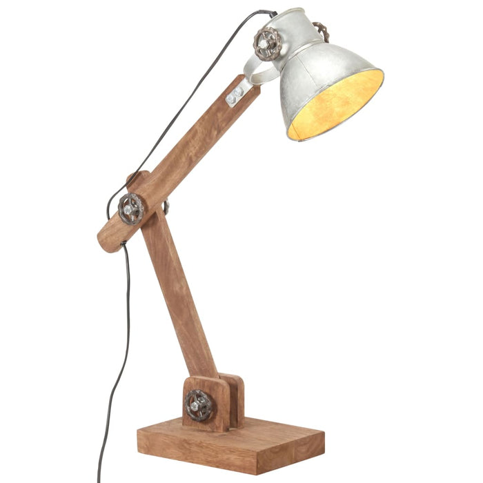 Lampă de birou industrială, argintiu, 58x18x90 cm, E27, rotund - WALTI WALTI