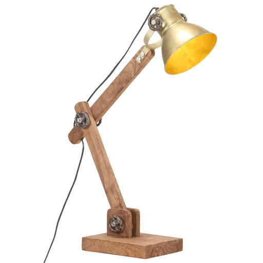Lampă de birou industrială, alamă, 58x18x90 cm, E27, rotund - WALTI WALTI