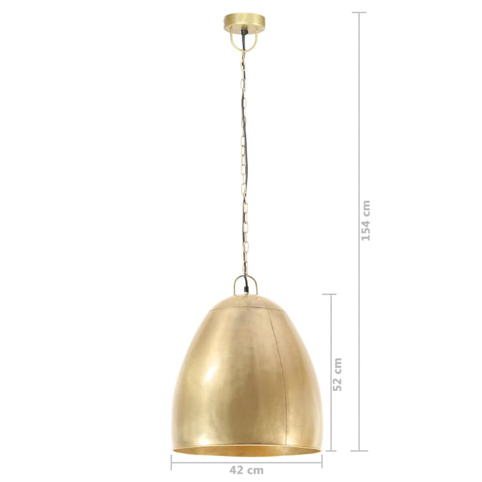 Lampă suspendată industrială, 25 W, arămiu, 42 cm, E27, rotund - WALTI WALTI