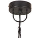 Lampă suspendată industrială, negru, 42 cm, rotund, 25 W, E27 - WALTI WALTI