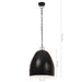 Lampă suspendată industrială, negru, 42 cm, rotund, 25 W, E27 - WALTI WALTI