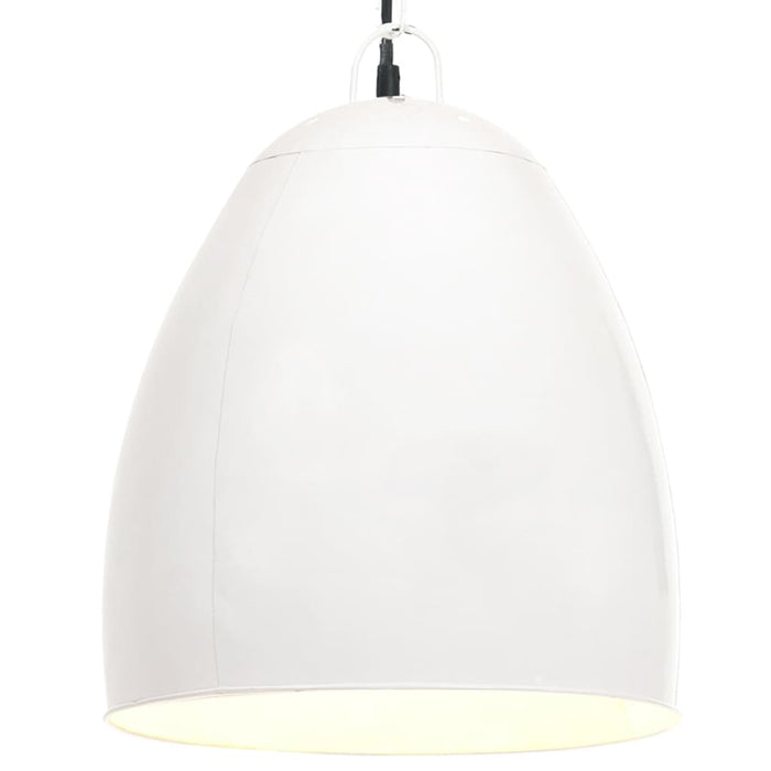 Lampă suspendată industrială, 25 W, alb, 42 cm, E27, rotund - WALTI WALTI