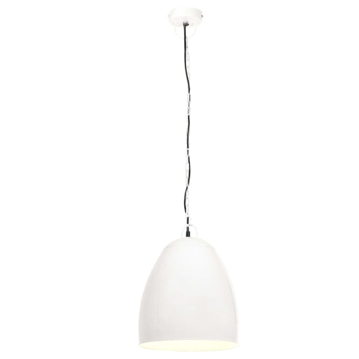 Lampă suspendată industrială, 25 W, alb, 42 cm, E27, rotund - WALTI WALTI
