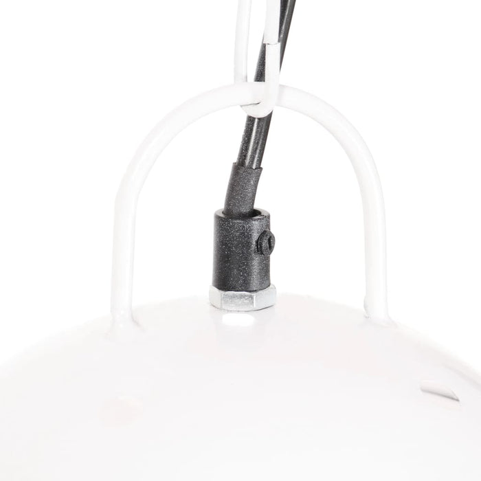 Lampă suspendată industrială, 25 W, alb, 42 cm, E27, rotund - WALTI WALTI