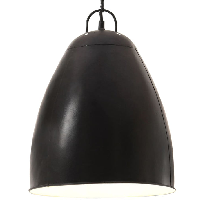Lampă suspendată industrială, negru, 32 cm, E27, rotund, 25 W - WALTI WALTI