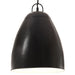 Lampă suspendată industrială, negru, 32 cm, E27, rotund, 25 W - WALTI WALTI