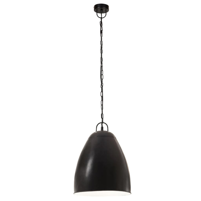 Lampă suspendată industrială, negru, 32 cm, E27, rotund, 25 W - WALTI WALTI
