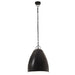 Lampă suspendată industrială, negru, 32 cm, E27, rotund, 25 W - WALTI WALTI