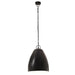Lampă suspendată industrială, negru, 32 cm, E27, rotund, 25 W - WALTI WALTI