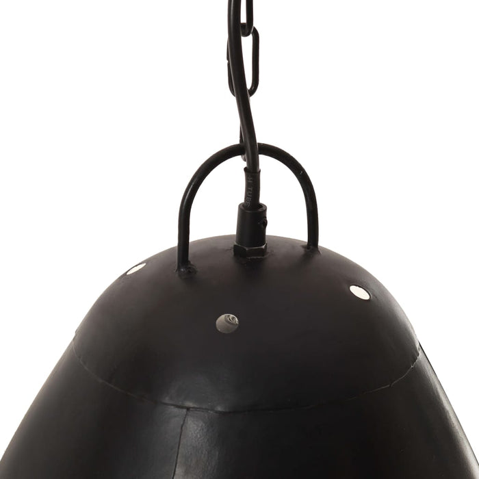 Lampă suspendată industrială, negru, 32 cm, E27, rotund, 25 W - WALTI WALTI