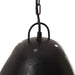 Lampă suspendată industrială, negru, 32 cm, E27, rotund, 25 W - WALTI WALTI