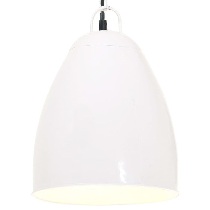 Lampă suspendată industrială, 25 W, alb, 32 cm, E27, rotund - WALTI WALTI