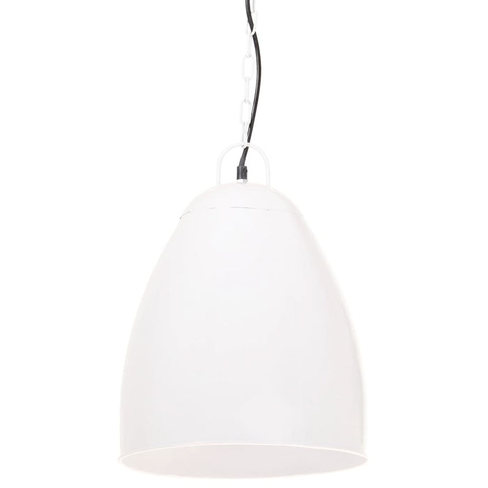 Lampă suspendată industrială, 25 W, alb, 32 cm, E27, rotund - WALTI WALTI