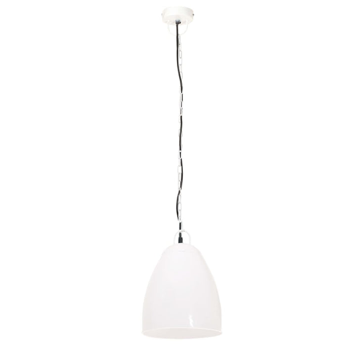 Lampă suspendată industrială, 25 W, alb, 32 cm, E27, rotund - WALTI WALTI
