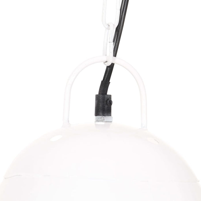 Lampă suspendată industrială, 25 W, alb, 32 cm, E27, rotund - WALTI WALTI