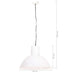 Lampă suspendată, 25 W, alb, rotund, 48 cm, E27 - WALTI WALTI