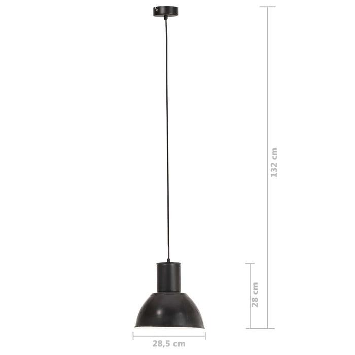 Lampă suspendată, negru, 28,5 cm, 25 W, E27, rotund - WALTI WALTI