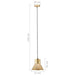 Lampă suspendată, 25 W, culoare alamă, rotund, 17 cm, E27 - WALTI WALTI