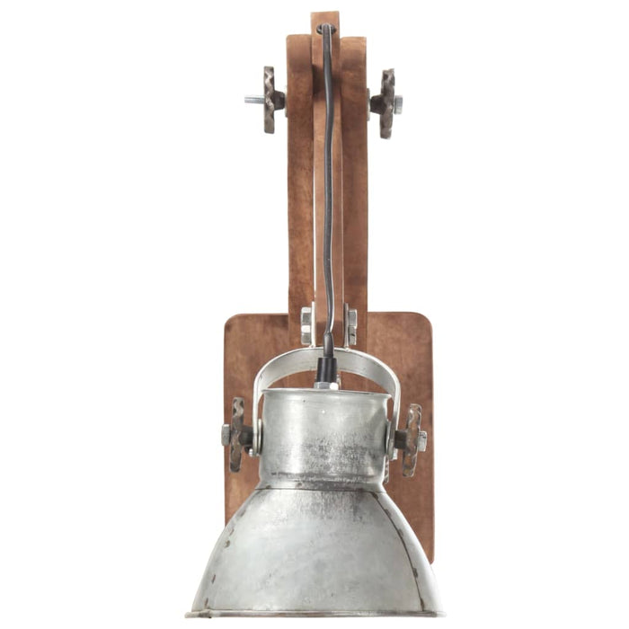 Lampă de perete, stil industrial, argintiu, rotund, E27 - WALTI WALTI