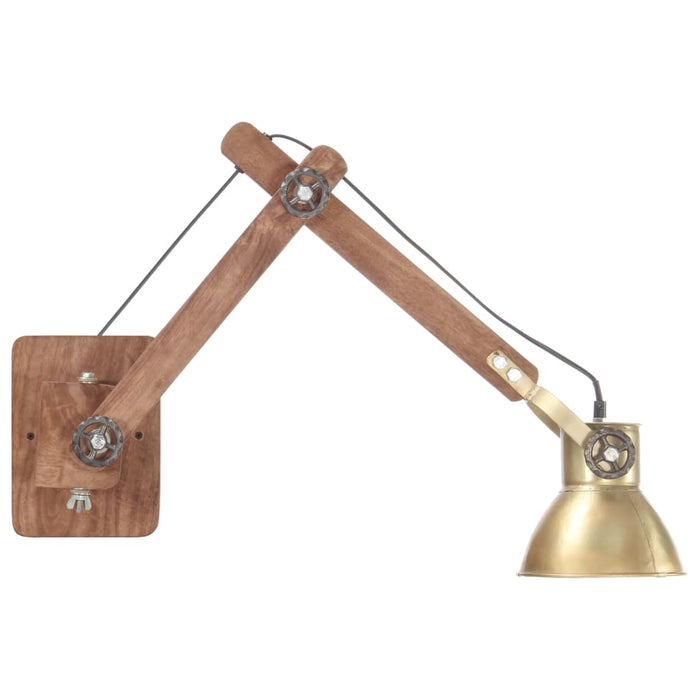 Lampă de perete, stil industrial, alamă, rotund, E27 WALTI