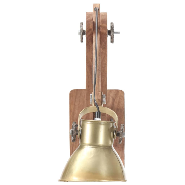 Lampă de perete, stil industrial, alamă, rotund, E27 WALTI