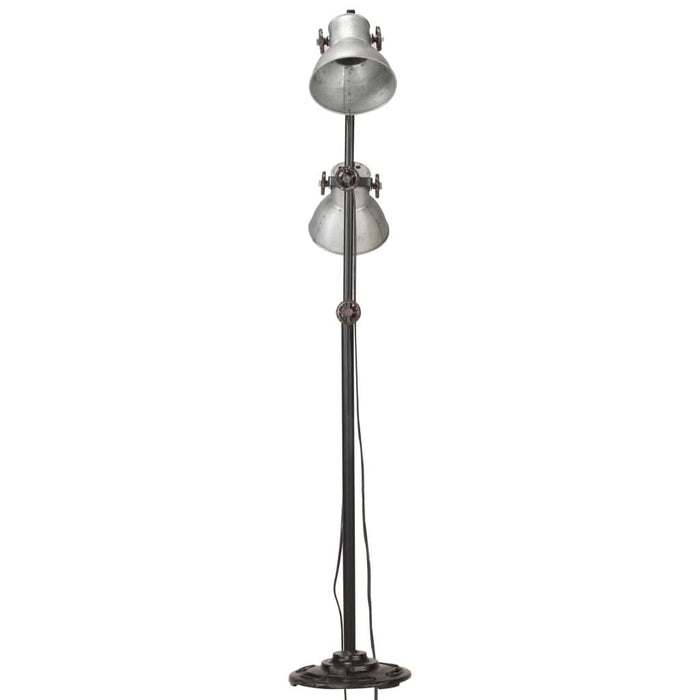 Lampă de podea cu 2 abajururi, argintiu, E27, fontă - WALTI WALTI