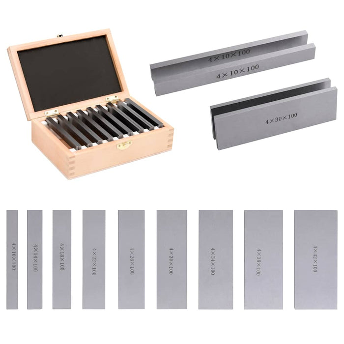 Cale plan paralele, 100 mm, 18 buc., 10-42 mm WALTI