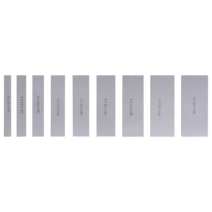 Cale plan paralele, 100 mm, 18 buc., 10-42 mm WALTI