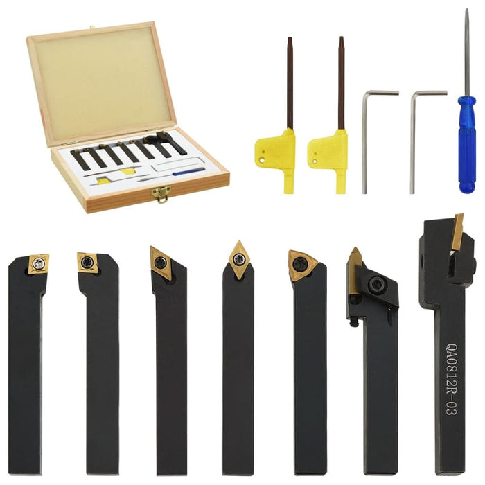 Set unelte de strunjire indexabile, 12 piese, 8x8 mm, 70 mm - WALTI WALTI