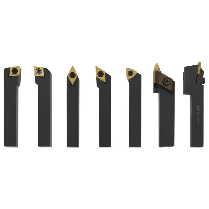 Set unelte de strunjire indexabile, 12 piese, 12 x 12 mm, 80 mm - WALTI WALTI