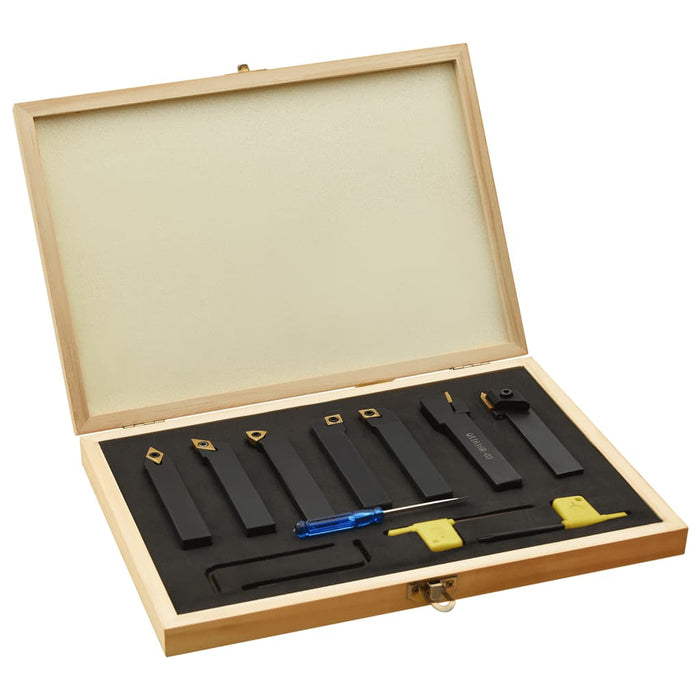 Set unelte de strunjire indexabile, 12 piese, 16x16 mm, 100 mm WALTI