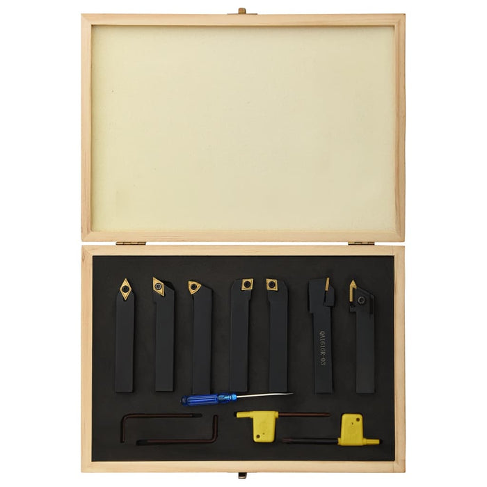 Set unelte de strunjire indexabile, 12 piese, 16x16 mm, 100 mm WALTI