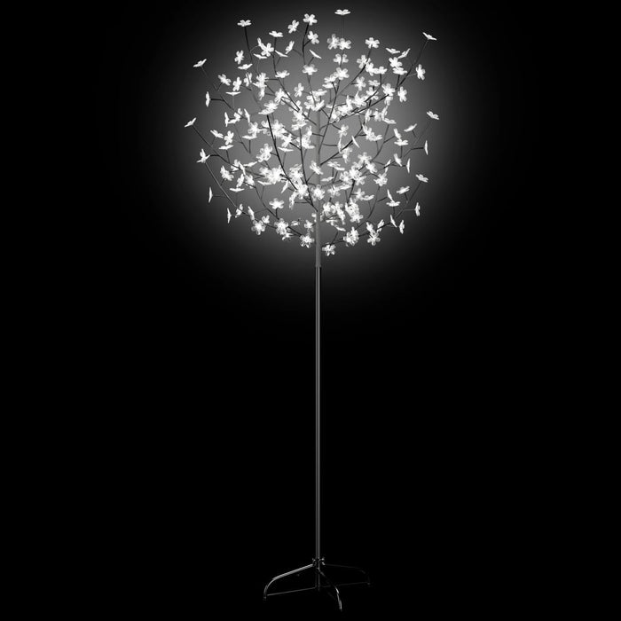 Pom Crăciun, 200 LED-uri alb rece, flori de cireș, 180 cm - WALTI WALTI