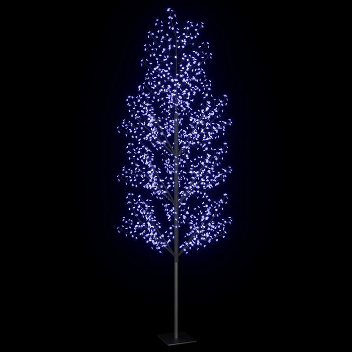 Pom Crăciun, 1200 LED-uri lumină albastră flori de cireș 400 cm - WALTI WALTI