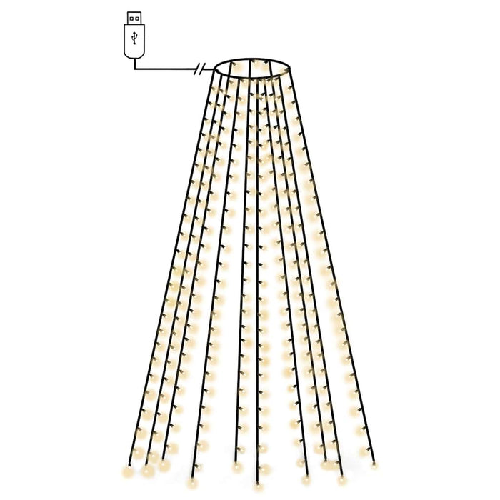 Instalație lumini brad de Crăciun cu 250 LED-uri, 250 cm - WALTI WALTI