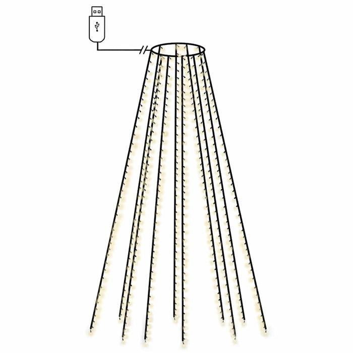 Instalație lumini brad de Crăciun cu 400 LED-uri, 400 cm WALTI