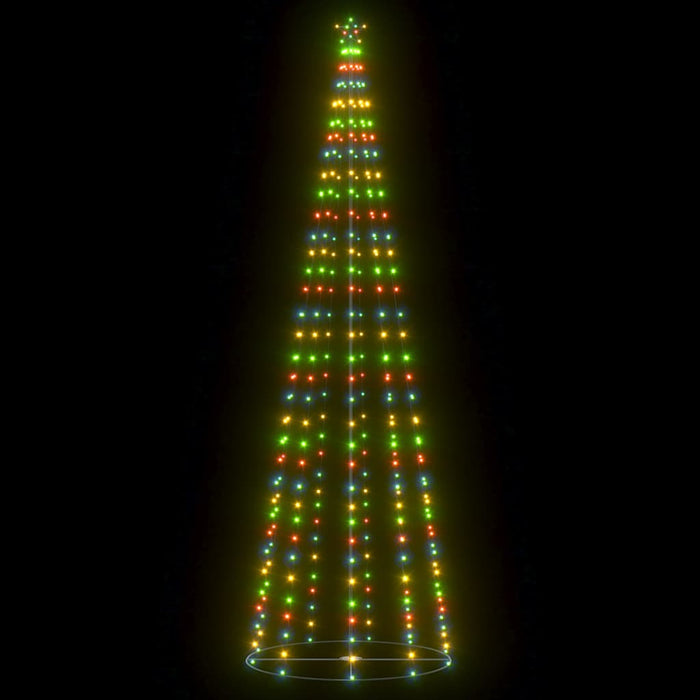 Decorațiune brad Crăciun conic 330 LED-uri colorate 100x300 cm WALTI